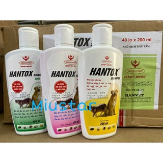 Sữa tắm hantox trị ve,rận,bọ chét cho chó mèo