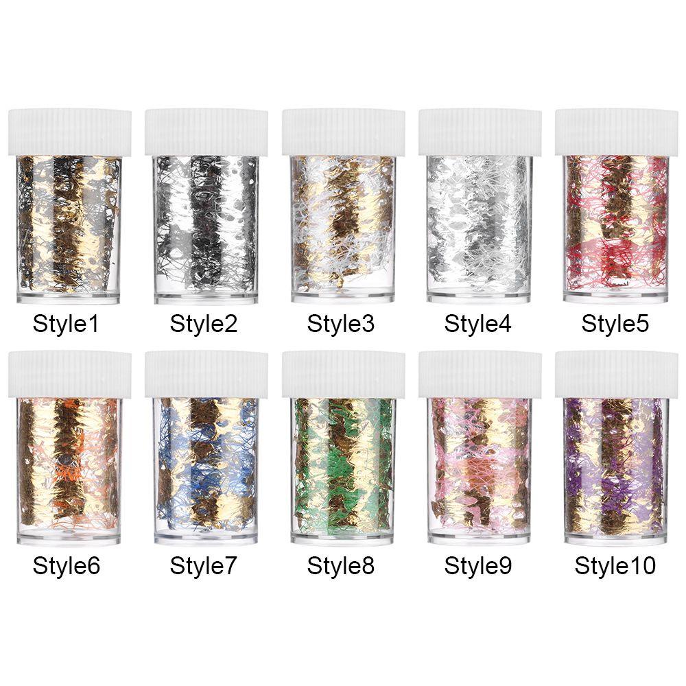 1 Cuộn Băng Dán Móng Tay Bằng Lá Kim Loại Trang Trí Đẹp Mắt