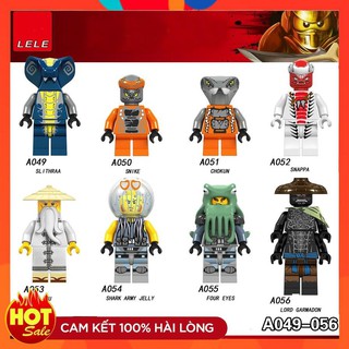 Đồ Chơi Minifigures Nija Go Các Mẫu Nhân Vật Sự Phụ Garmadon Shark Army Jelly A049 A050