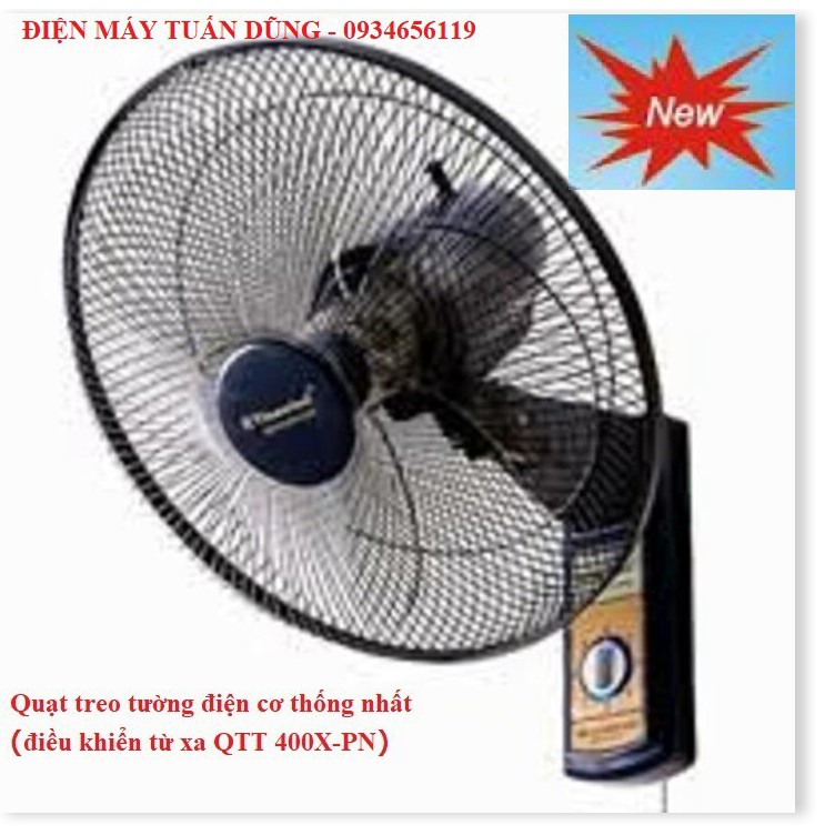 Quạt treo tường điện cơ thống nhất có điều khiển từ xa QTT 400X-PN