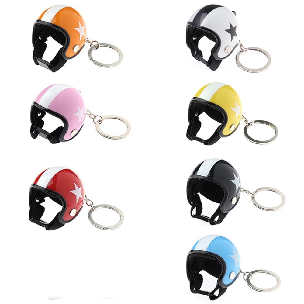LANFY Móc Khóa Hình Nón Bảo Hiểm Thời Trang Giá Đỡ