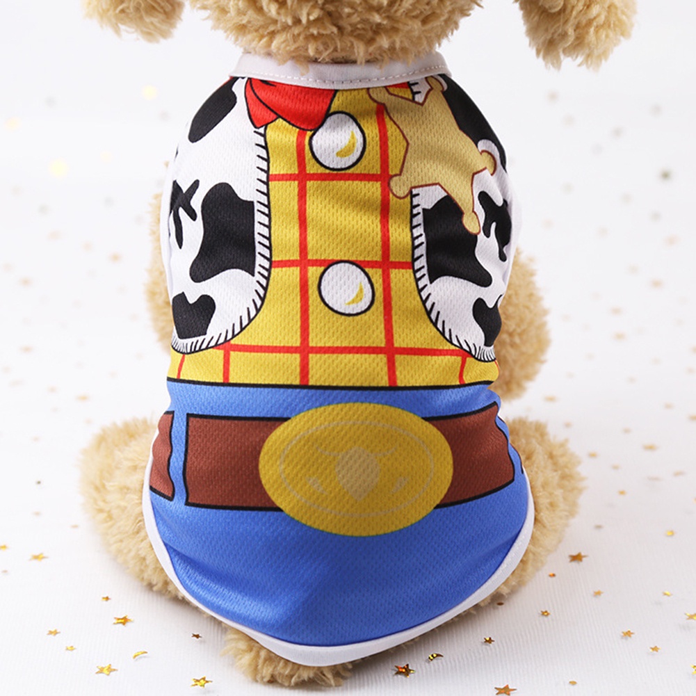 Áo In Họa Tiết Hoạt Hình Thoáng Khí Thời Trang Mùa Hè Cho Thú Cưng