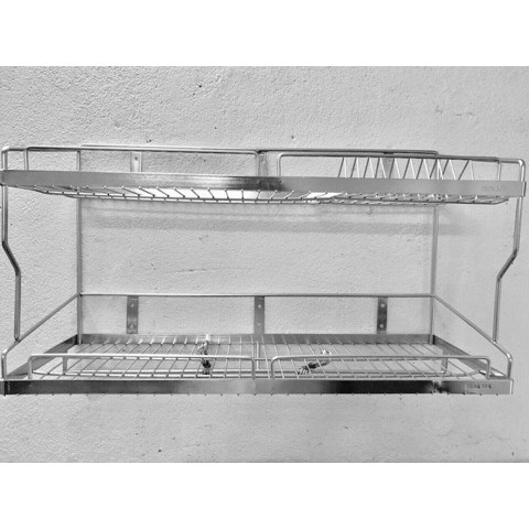 KỆ TREO TƯỜNG CHÉN ĐĨA INOX 304 (28X80X2T)
