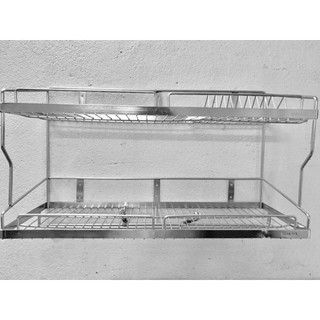 KỆ TREO TƯỜNG CHÉN ĐĨA INOX 304 (28X80X2T)