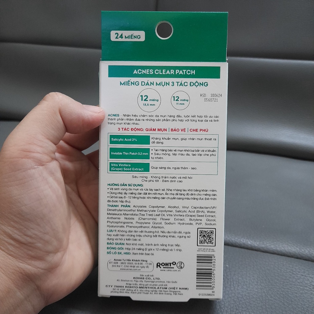 Miếng Dán Mụn Acnes Clear Patch