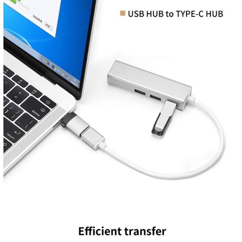 Đầu Chuyển Đổi USB C Sang USB-C Sang USB 3.0 Type-C 3 Sang USB Cho MacBook Pro 2019/2018/Mac 2020/Win 2020