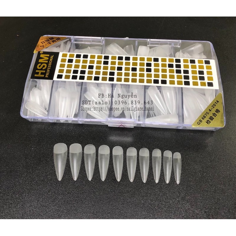 MÓNG ÚP HSM NHÁM - HSM PHOM NHỌN ÔM PHOM 504 MÓNG KHÔNG CẦN MÀI DŨA