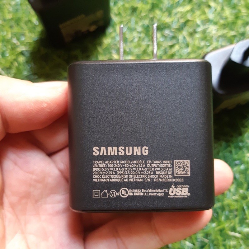 ✔️CHÍNH HÃNG ✔Bộ Cốc Cáp Sạc Nhanh Samsung 45W EP-TA845 Cho Note10/Note10Plus/S20/S20lus -Bảo Hành 12 tháng 1 đổi mới 1