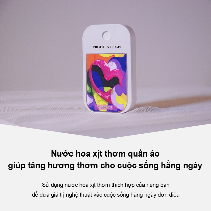 Nước Hoa Xịt Khử Mùi Quần Áo NICHE STITCH_Mỹ phẩm Hàn Quốc chính hãng