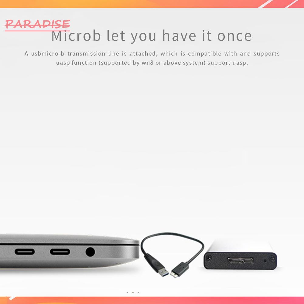 Hộp Đựng Ổ Cứng Ssd Chuyển Đổi Từ 1 Usb 3.1 Type C Sang M.2 Bằng Hợp Kim Nhôm