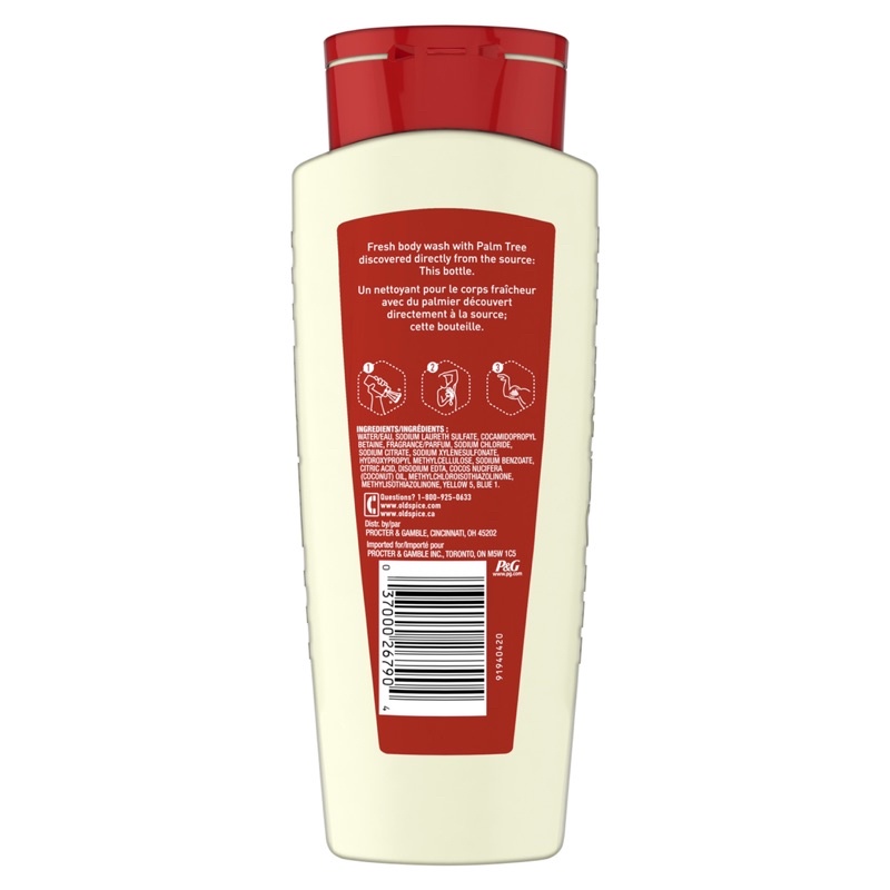 Sữa tắm nam Gel Old Spice Fiji with Palm Tree 473ml - Mỹ