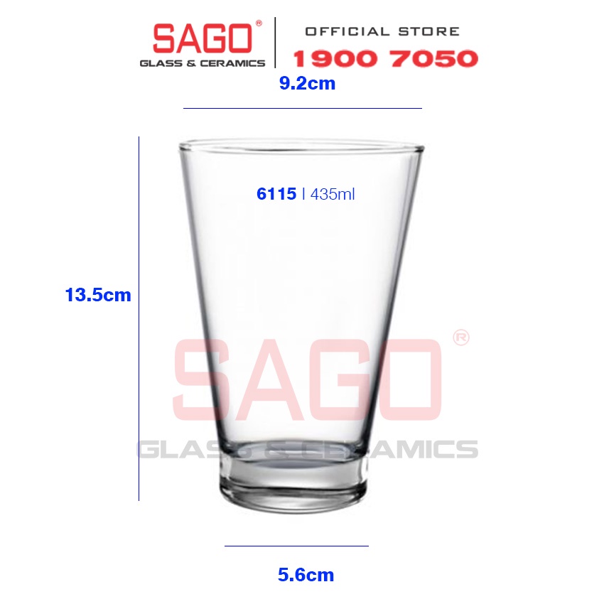 Ly Thủy Tinh Ocean Studio Long Drink 435ml | B16115 , Nhập khẩu Thái Lan