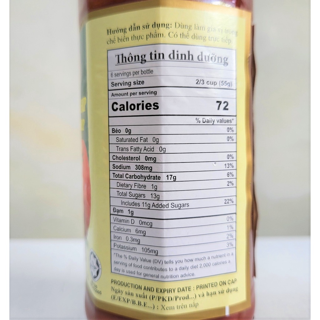 [Chai TT 330g] TƯƠNG CÀ CHUA [Malaysia] LIFE Tomato Ketchup (halal) (tgc-hk)