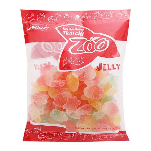 Kẹo Dẻo Hương Trái Cây Zoo Jelly Gói 500G