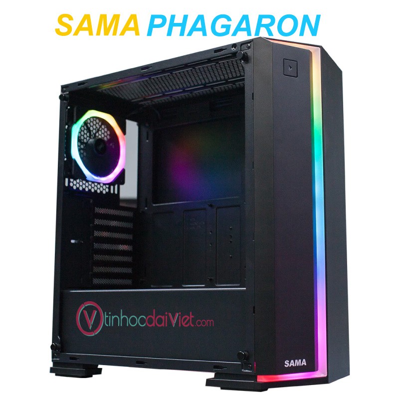 Case Máy Tính Sama Phagaron – Kèm Fan RGB - Chính Hãng