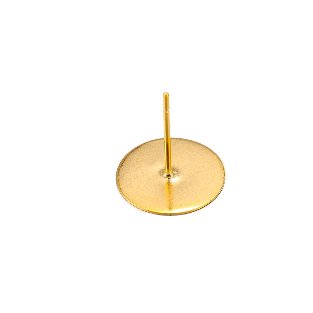 Set 50 phụ kiện bông tai St.kunkka bằng thép không gỉ màu vàng kích thước 3 4 5 6 8 mm