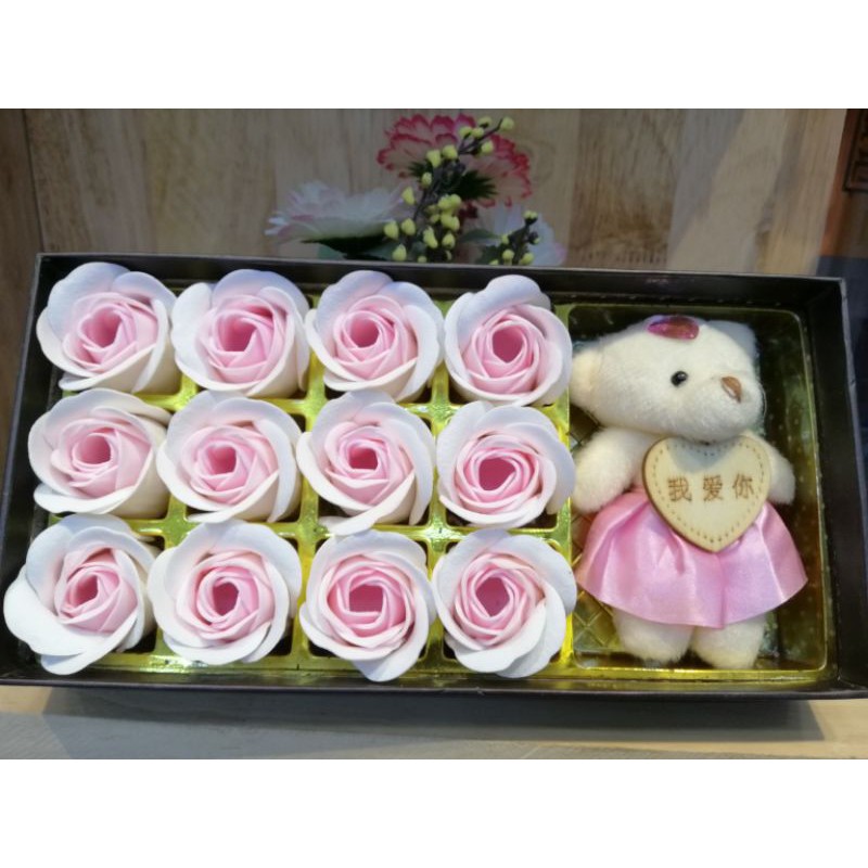 HỘP QUÀ TẶNG HOA HỒNG GẤU SWEET LOVE