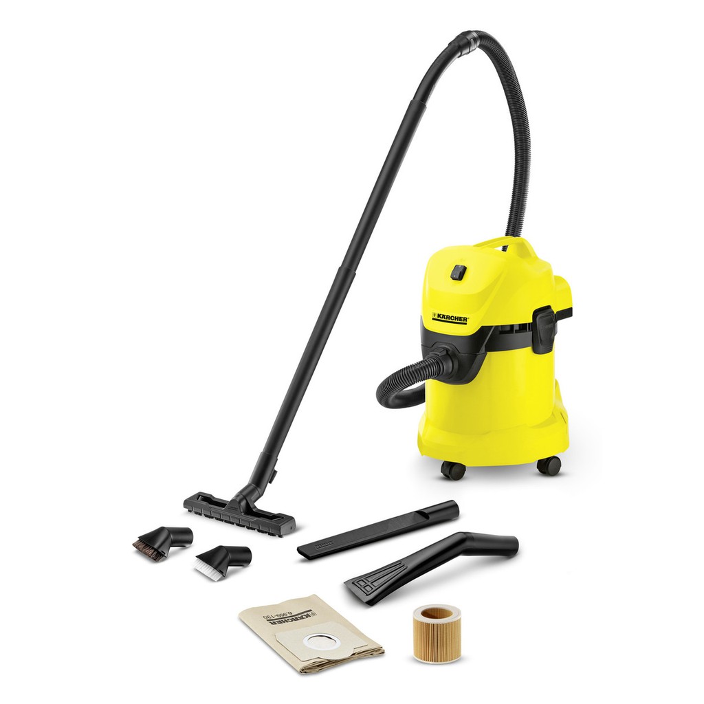 Máy hút bụi khô &amp; ướt Karcher WD 3 Car - Dung tích 17L - Bảo hành chính hãng 12 tháng - SX tại Romania