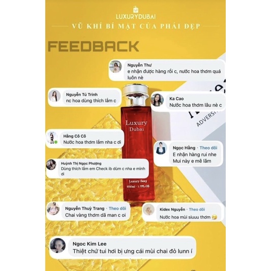 Tinh dầu nước hoa Luxury chính hãng thơm ngây ngất
