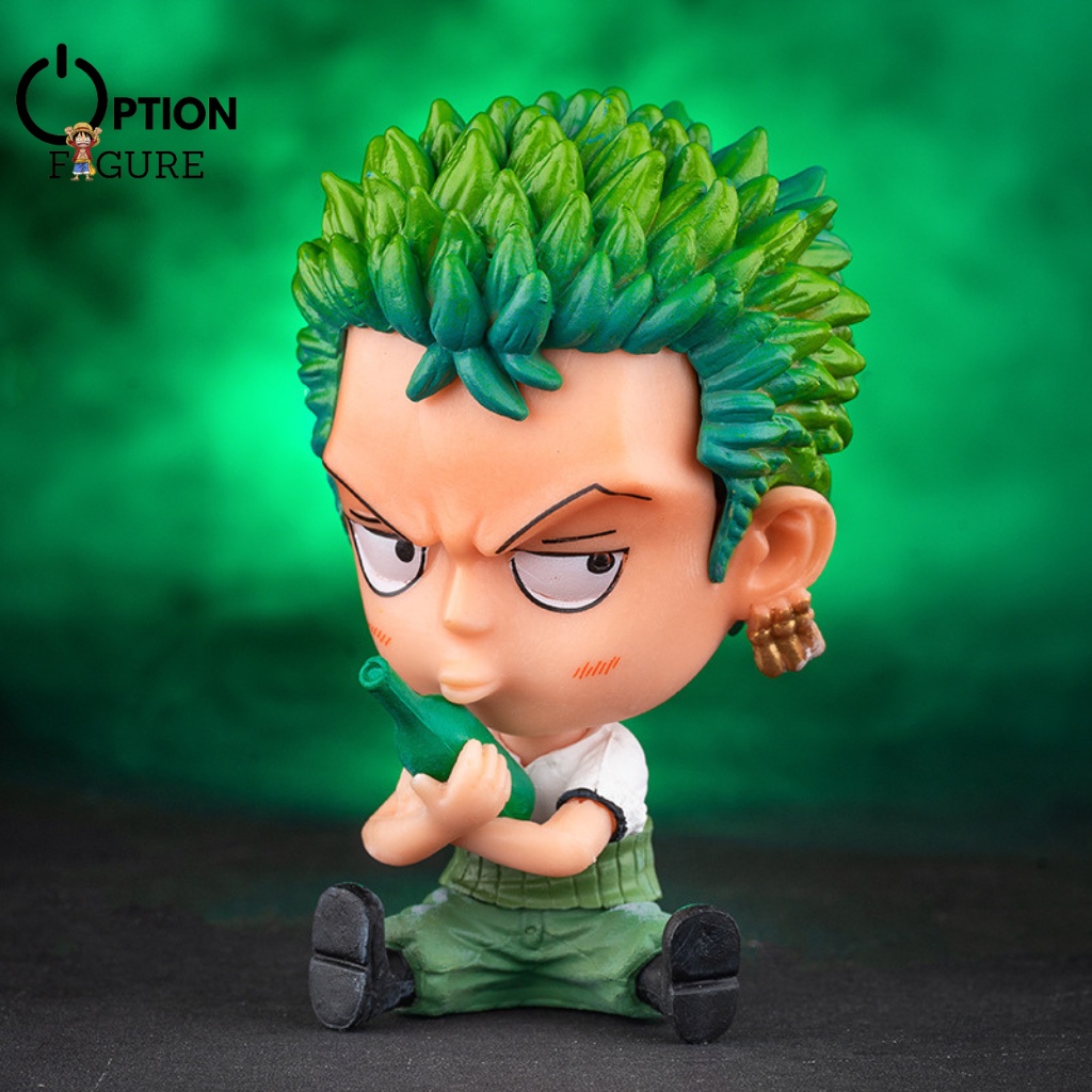 Mô Hình One Piece Anime Chibi Luffy Zoro Sanji Nami Robin Chopper Franky Brook Hancok Dofla, Figure team Luffy decor