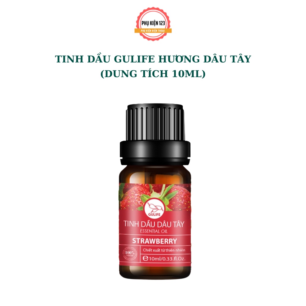 Tinh dầu thiên nhiên Dâu Tây Nguyên Chất GULIFE-DT, Nhập Khẩu Cao Cấp, Tinh Dầu Xông Phòng Thư Giãn