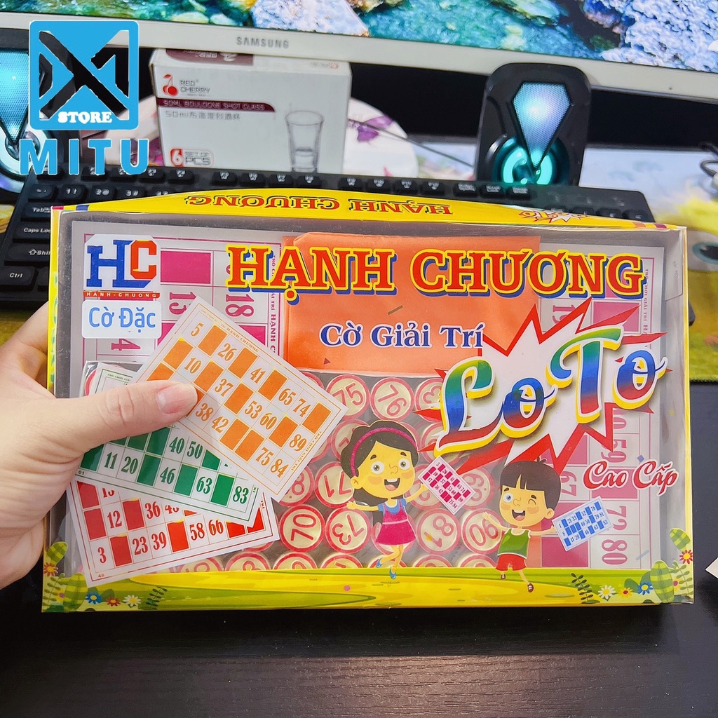Bộ Đồ Chơi Cờ Lô Tô Giải Trí Bingo Lotto Việt Nhựa Cao Cấp HC Cờ Đặc SP4894