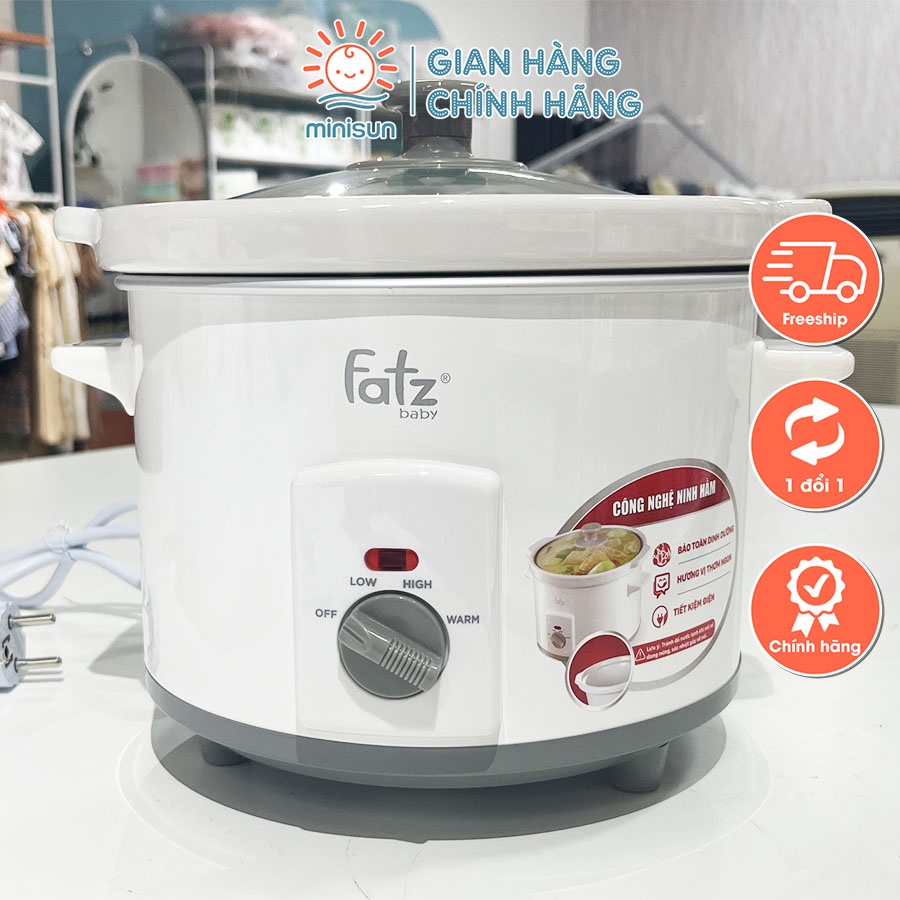 Nồi nấu cháo chậm Fatz baby 2,5L SLOW 3 chính hãng 3 chế độ