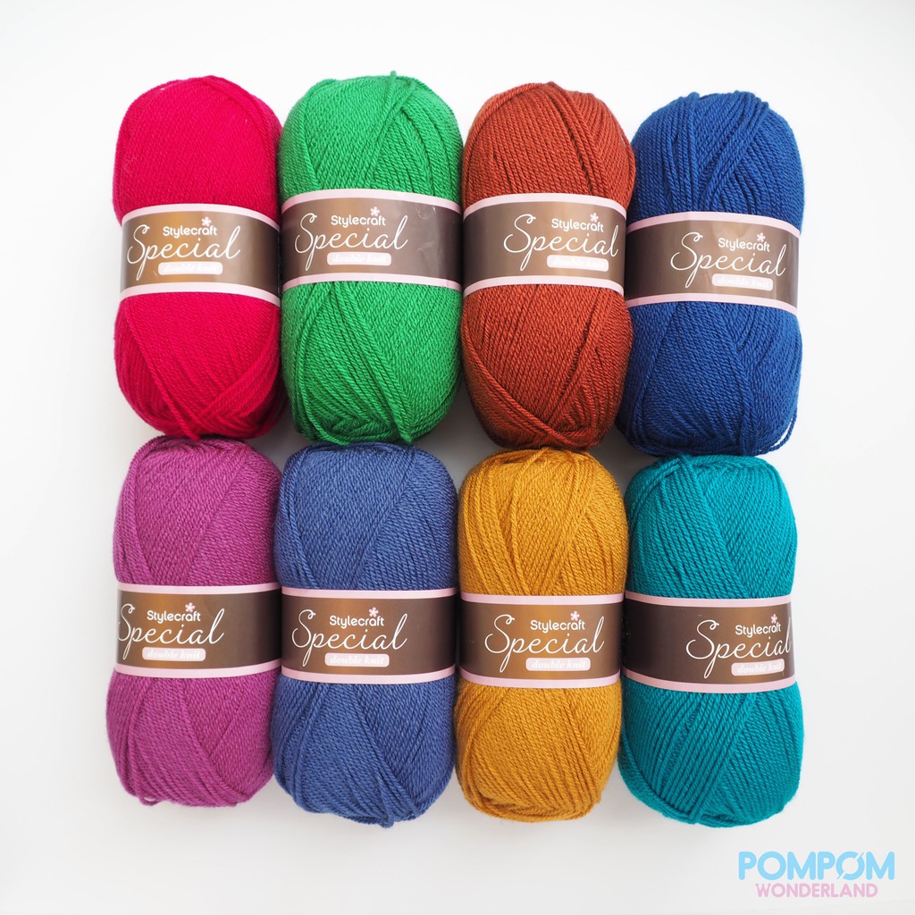 Len sợi Acrylic Stylecraft Special DK (Tông màu đậm)