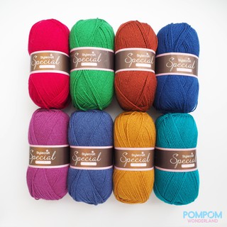 Len sợi Acrylic Stylecraft Special DK (Tông màu đậm)