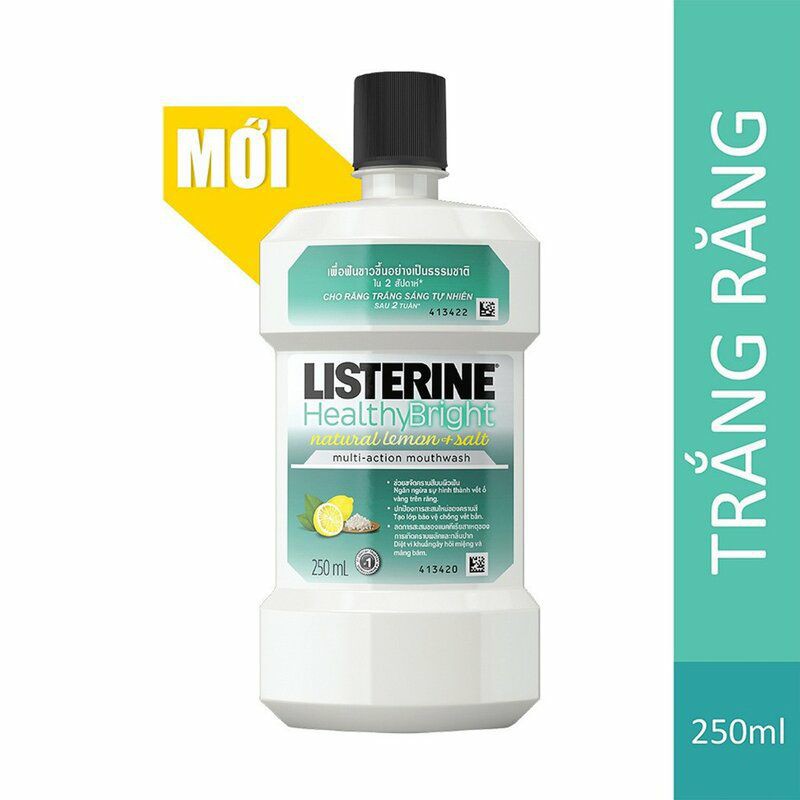 NƯỚC SÚC MIỆNG LISTERINE - Healthy Bright (Chai Trắng)