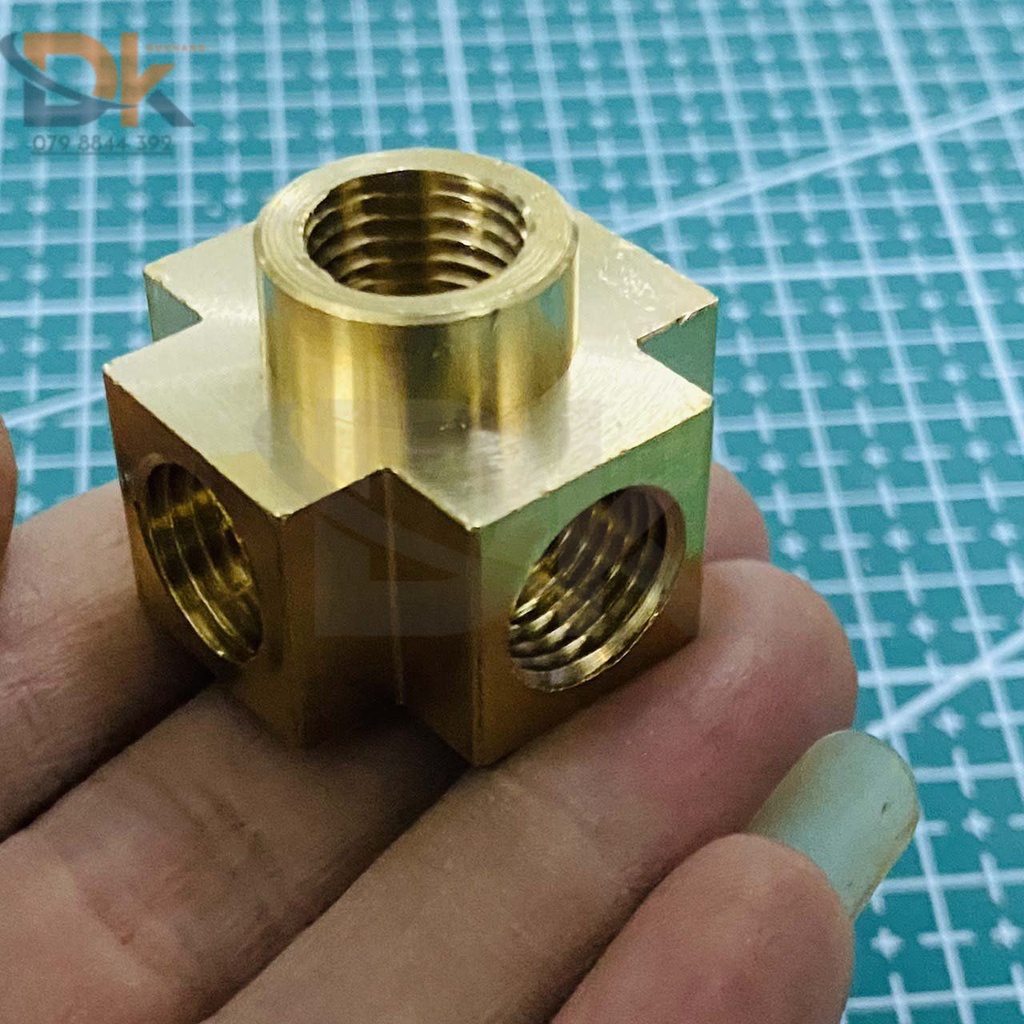 Ngã năm ren trong thau ren 13mm