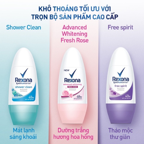 Lăn khử mùi nữ Rexona 50ml hiệu quả kéo dài 48h | BigBuy360 - bigbuy360.vn