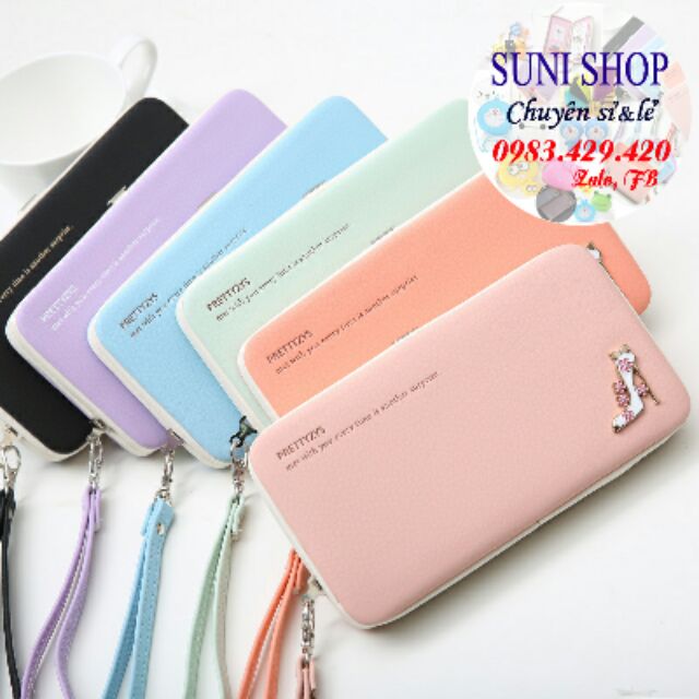 🌷 Ví đa năng Hàn Quốc LOẠI 1 CHÍNH HÃNG PRETTY
