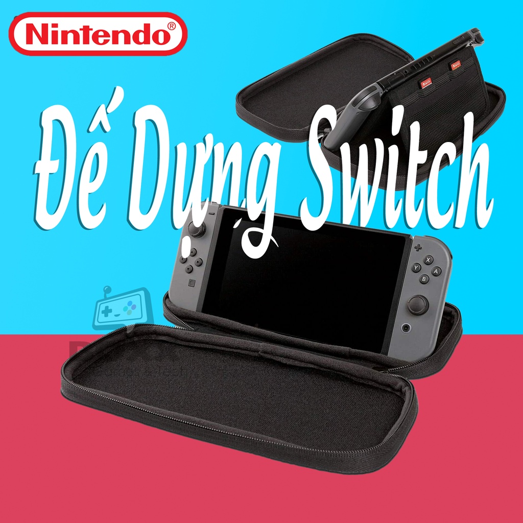 Túi đựng máy Nintendo Switch Oled kèm miếng dán màn hình chính hãng Nintendo