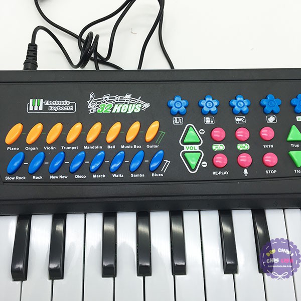 Hộp đồ chơi đàn Organ 32 phím có micro dùng pin TLF-3212