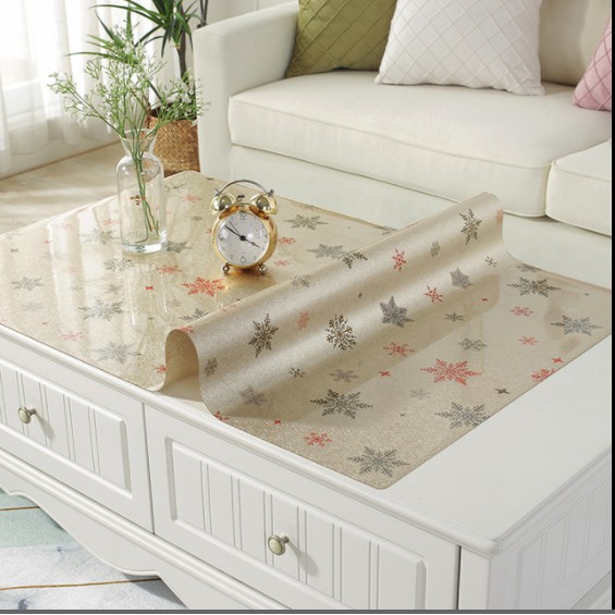 Khăn trải bàn chống thấm PVC tấm trải bàn hoa văn Bắc Âu