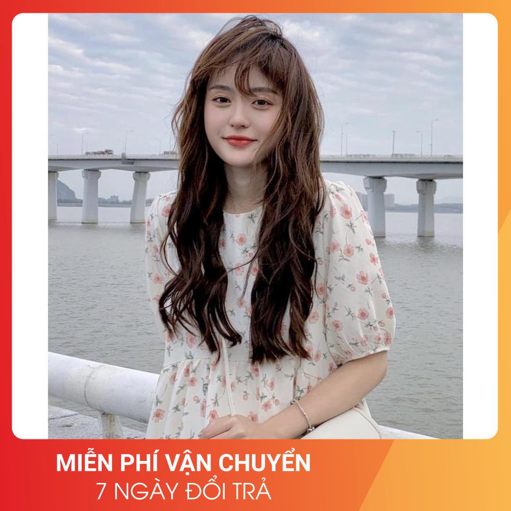 Đầm Hoa Nhí Vàng Hồng 24AP Nữ  🌸 Váy midi dáng xòe dài bánh bèo tiểu thư mặc đi biển cá tính ulzzang 🌸