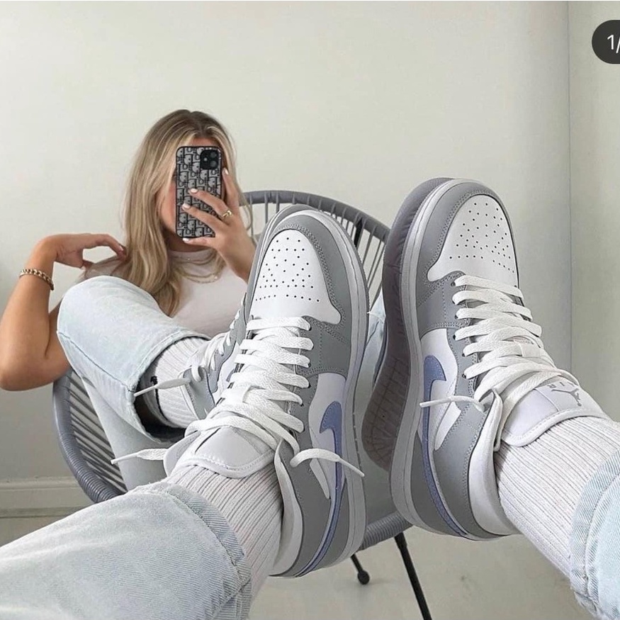 Giày JD1 Mid Wolf Grey, Jordan cao cổ xám, Full size nam nữ, Full Box,Bill và PK | BigBuy360 - bigbuy360.vn