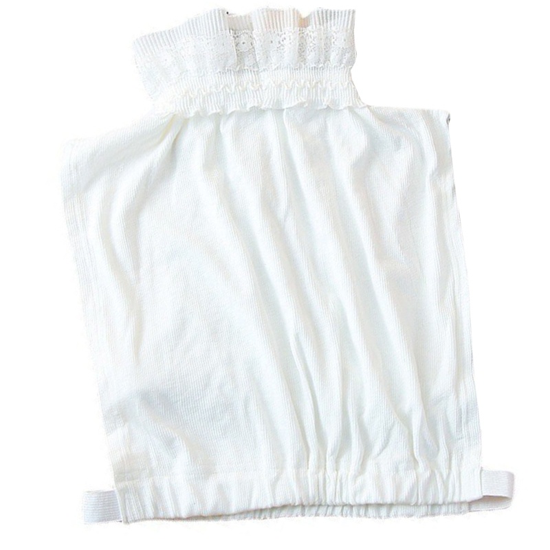 Cổ Áo Sơ Mi Giả Gân Với Vòng Tay Giả Xếp Tầng Phối Bèo Nhún Thanh Lịch Có Thể Tháo Rời Cho Nữ