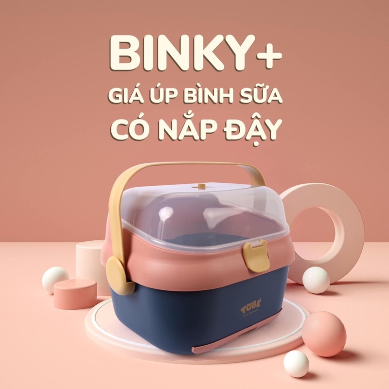 Giá úp bình sữa có nắp đậu Binky Plus