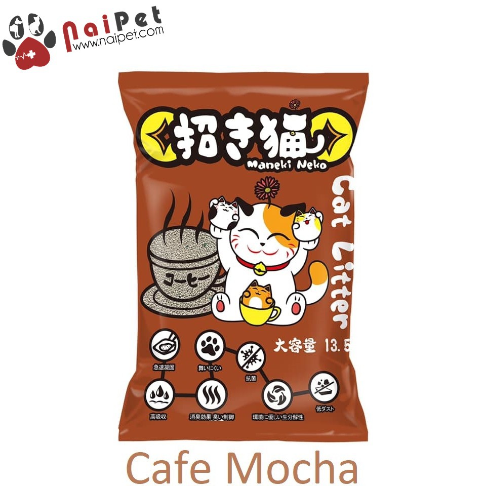 [Mã 229FMCGSALE giảm 8% đơn 500K] Cát Vệ Sinh Cát Đất Sét Thương Hiệu Nhật Maneki Neko Cat Litter