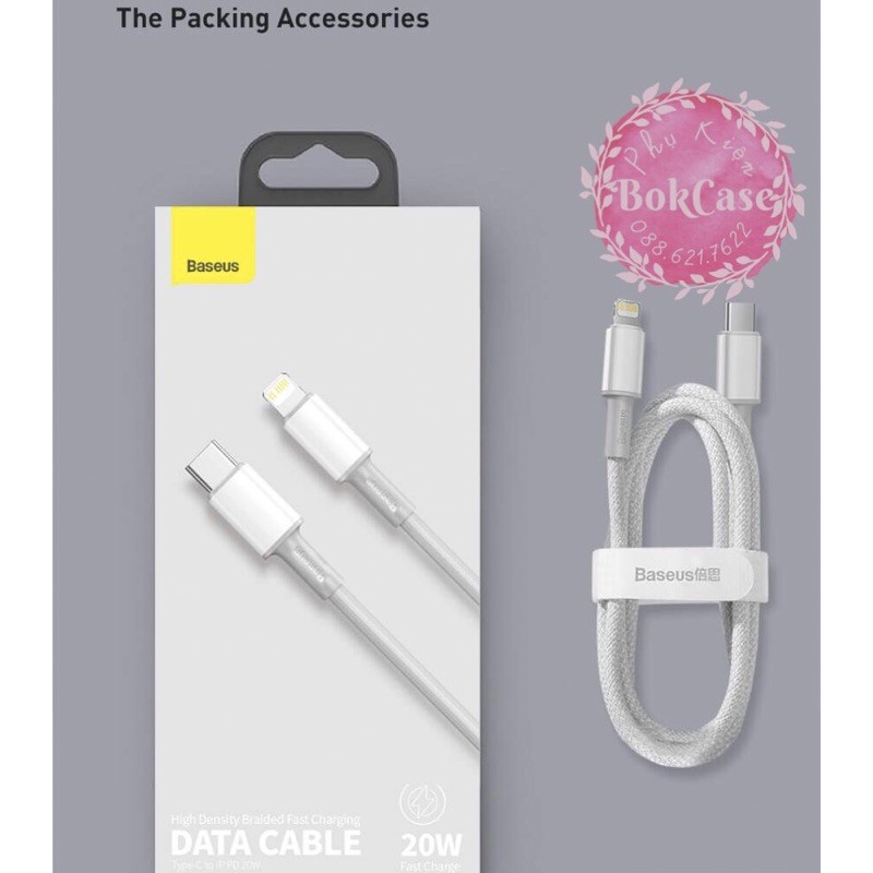 Cáp Sạc Nhanh Baseus PD 20W Cho IP12 Pro Max 11 Xs USB Type-C,Dây Dữ Liệu Cho ĐT tablet táo Air 2020
