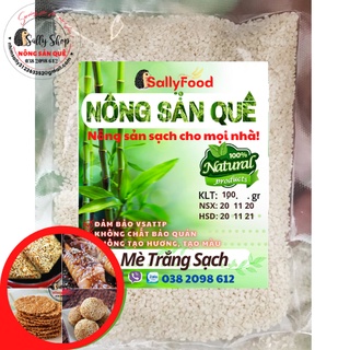 Mè Trắng Hữu Cơ SallyFood 250g 100g 50g Vừng Trắng Sạch Organic Hàng Loại 1 Không Chất Bảo Quản Shop Sỉ Lẻ Nông Sản Quê