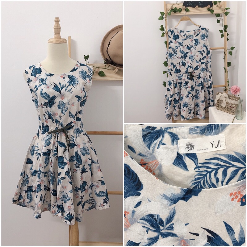 Đầm vin hoa babydoll đầm bầu hiệu ZaaRa 2hand BIG SIZE