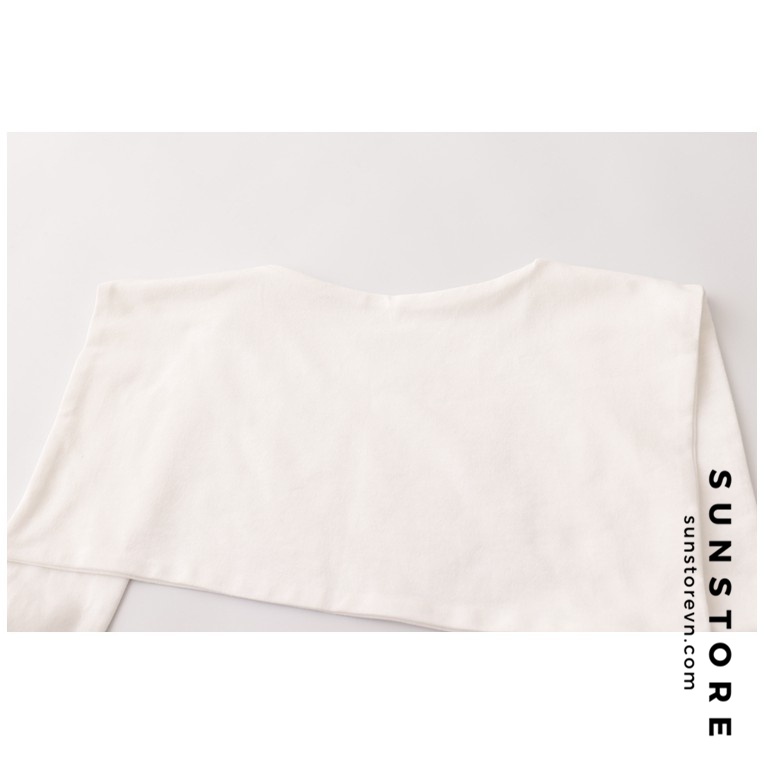 Áo sơ mi tay dài kèm khăn choàng vai Ulzzang