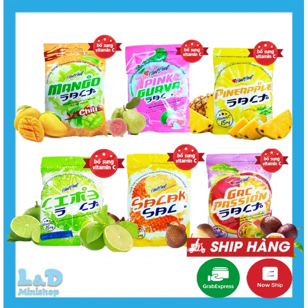 [SIÊU HOT]Kẹo Chanh / Thơm / Mây Muối Bổ Sung vitamin Thái Lan 120g.