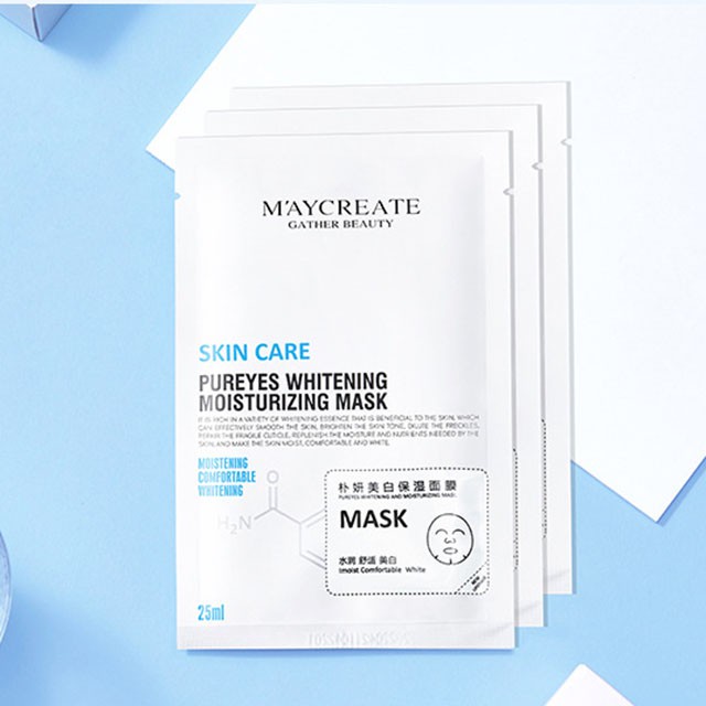 Mặt Nạ Maycreate Skin Care Water Lotus Whitening Mask Dưỡng Ẩm Trắng Da