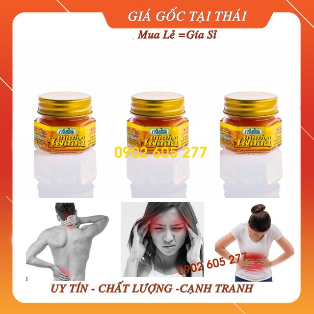 [Giá Sập Sàn] Dầu cù là thơm Green Herb Thái Lan 10g  ( màu vàng )