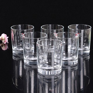 Bộ 6 ly thủy tinh tròn 220ml, cốc trà đá, uống nước, pha cà phê