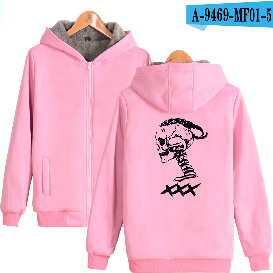 Áo Hoodie Phối Khóa Kéo Phong Cách Châu Âu Cá Tính